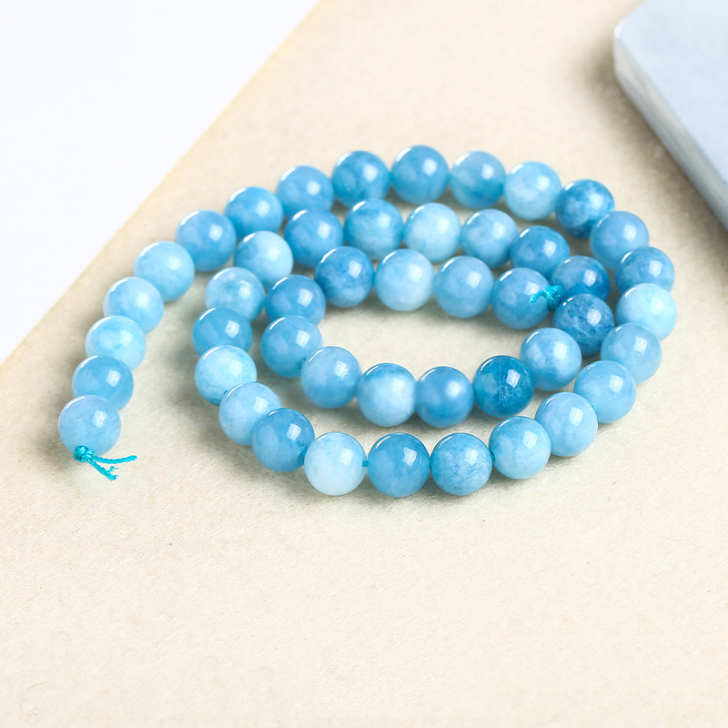 Chalcedony Beads, Round, polished, different materials for choice & different size for choice, more colors for choice, Length:Approx 14.57 Inch, Sold By Strand