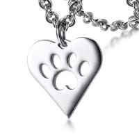 Stainless Steel Jewelry Necklace, Heart, polished, for woman & hollow, original color Approx 20.08 Inch 