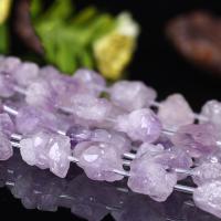 Natürliche Amethyst Perlen, Klumpen, handgemacht, DIY & verschiedene Größen vorhanden, violett, verkauft von Strang
