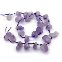 Natürliche Amethyst Perlen, Unregelmäßige, poliert, DIY, violett, 8x12-12x20mm, Länge:38 cm, verkauft von Strang