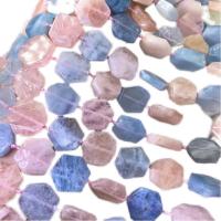 Morganite Beads, Polygon, DIY, mixed colors, 15mm cm 