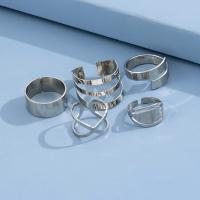 Zink-Legierung Ring Set, Zinklegierung, 5 Stück & Modeschmuck & für Frau, originale Farbe, verkauft von setzen