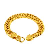 Brass Bracelets, gold color plated, fashion jewelry golden cm 