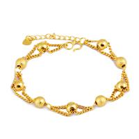 Bracelets en laiton, Placage de couleur d'or, bijoux de mode, doré cm, Vendu par PC
