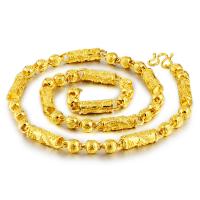 Латунь цепи ожерелье, плакирован золотом, ювелирные изделия моды, Золотой продается PC