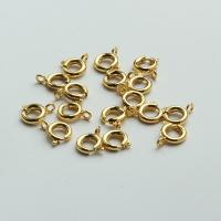 Brass Spring Ring Clasp, plated, DIY 6mm 