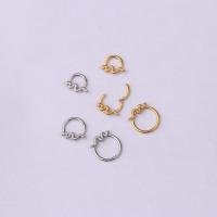 Stainless Steel Nose Piercing Jewelry, plated, fashion jewelry 