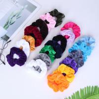 Hair Scrunchies, Velvet, 20 pieces & for woman, mixed colors, 150mm 