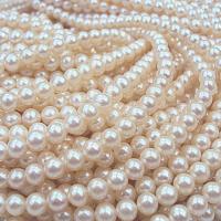 Round Cultured Freshwater Pearl Beads, for woman, white, 5-6mm Approx 14.57 Inch 
