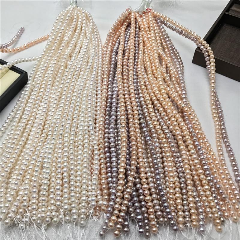 Round Cultured Freshwater Pearl Beads, different size for choice, more colors for choice, Length:Approx 15 Inch, Sold By Strand