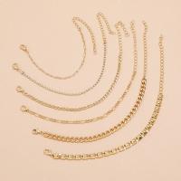 Zinc bracelets en strass en alliage , alliage de zinc, 6 pièces & bijoux de mode & pour femme & avec strass, doré, Vendu par fixé