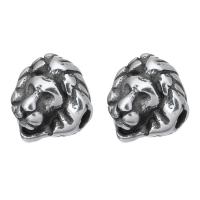 Stainless Steel Beads, Lion, original color Approx 2mm 