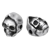 Stainless Steel Beads, Skull, original color Approx 2mm 