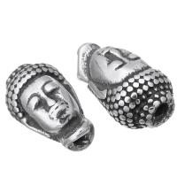 Stainless Steel Beads, Buddha, original color Approx 2mm 