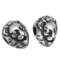 Stainless Steel Beads, Lion, original color Approx 2mm 