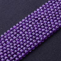 Natural Amethyst Beads, Round, handmade, DIY purple Approx 15.75 Inch 
