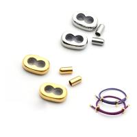 Stainless Steel Stopper Beads, with Silicone, plated 