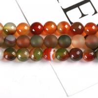 Natural Malachite Agate Beads, Round, polished  multi-colored Approx 14.57 Inch 