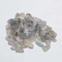 Чипы драгоценных камней, Лунный камень, Комкообразная форма, разный размер для выбора & нет отверстия, серый, 100G/Лот, продается Лот
