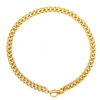Stainless Steel Chain Necklace, plated, Unisex & twist oval chain Approx 15.75 Inch 