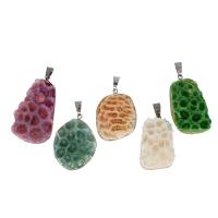 Resin Brass Pendants, with Resin 