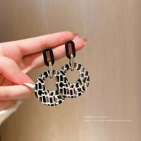 Acrylic Drop Earring, Zinc Alloy, with Acrylic, high quality plated, fashion jewelry & for woman 