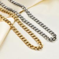 Stainless Steel Chain Necklace, plated, fashion jewelry & curb chain 
