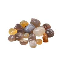Чипы драгоценных камней, серый агат, Кусочки, разный размер для выбора & нет отверстия, серый, 100G/Лот, продается Лот