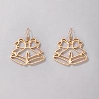 Christmas Earrings, Zinc Alloy, gold color plated, fashion jewelry, golden 