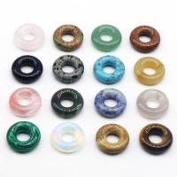 Colgantes de Gemas Mixta, Piedras preciosas, Donut, diferentes materiales para la opción, más colores para la opción, 5x15mm, Vendido por UD