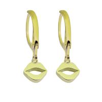 Stainless Steel Leverback Earring, 316 Stainless Steel, for woman, golden, 8-15mm 