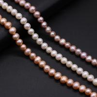 Round Cultured Freshwater Pearl Beads, DIY 6-7mm cm 