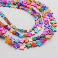 Dyed Shell Beads, Freshwater Shell, Star, DIY, mixed colors .52 Inch 
