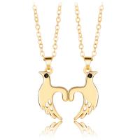 Couple Zinc Alloy Necklace, with brass chain & Wax Cord, with 1.96inch extender chain, Bird, plated, 2 pieces & with magnetic & for couple Approx 21.6 Inch 
