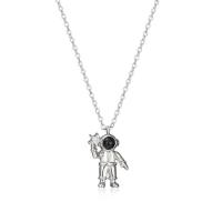 Zinc Alloy Necklace, Astronaut, plated, Unisex & oval chain Approx 23.6 Inch 