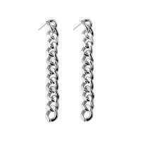 Zinc Alloy Drop Earring, plated, Twisted Piece Chain & fashion jewelry & for woman 80mm 