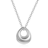 Titanium Steel Jewelry Necklace, with 1.97 extender chain, Teardrop, plated, fashion jewelry cm 
