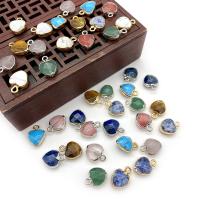 Pendentif bijoux de pierre gemme, Pierre naturelle, coeur, Placage, différents matériaux pour le choix & facettes, plus de couleurs à choisir Vendu par PC