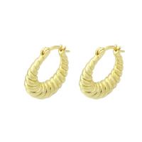 Brass Huggie Hoop Earring, high quality gold color plated 