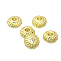 Brass Spacer Beads, Zinc Alloy, Heart, gold color plated 