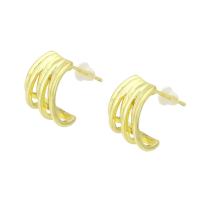 Brass Stud Earring, high quality gold color plated, for woman 