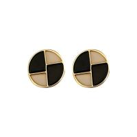 Zinc Alloy Stud Earring, with Acrylic, fashion jewelry & for woman 