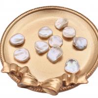 Barock kultivierten Süßwassersee Perlen, Natürliche kultivierte Süßwasserperlen, DIY & kein Loch, weiß, 13-14mm, verkauft von PC