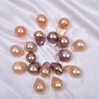Baroque Cultured Freshwater Pearl Beads, DIY & no hole, purple pink, 13-14mm 