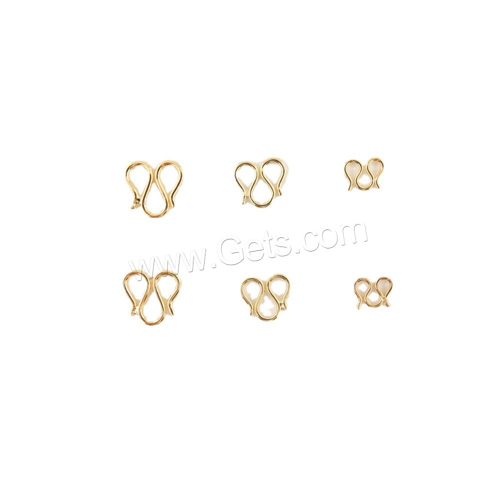 Brass M Clasp, plated, different size for choice, more colors for choice, Sold By PC