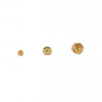 Brass Spacer Beads, plated & with rhinestone 