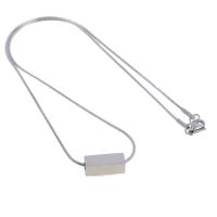 Stainless Steel Jewelry Necklace, Unisex, silver color cm 