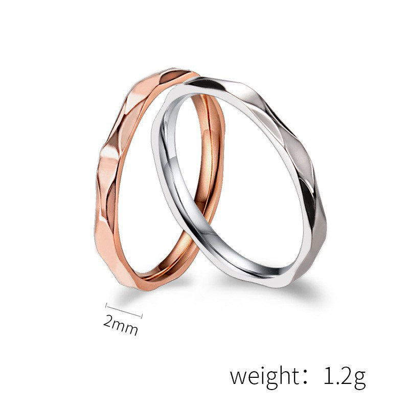 Titanium Steel Finger Ring, plated, Unisex & different size for choice, more colors for choice, 2mm, US Ring Size:4-9, Sold By PC