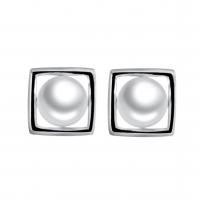 Freshwater Pearl Stud Earring, 925 Sterling Silver, with Freshwater Pearl, plated, for woman 
