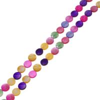 perle de coquillage teint, coquille, DIY, multicolore cm, Vendu par brin